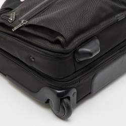 Pre Owned TUMI Black Canvas Alpha Compact Wheeled Brief Trolley