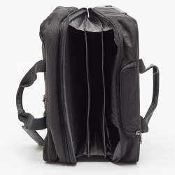 Pre Owned TUMI Black Canvas Alpha Compact Wheeled Brief Trolley