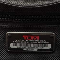 Pre Owned TUMI Black Canvas Alpha Compact Wheeled Brief Trolley