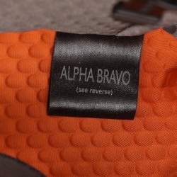 Pre Owned Tumi Army Green Nylon Alpha Bravo McConnell Zip Expandable Carry-On Wheel Suitcase