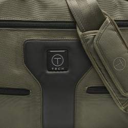 Pre Owned TUMI T-Tech Army Green Nylon Multi Pockets Laptop Bag