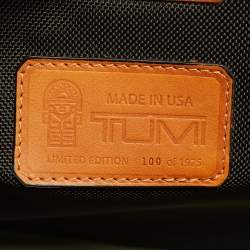 Pre Owned TUMI Tan Leather Limited Edition 100/1975 Slim Portfolio Briefcase