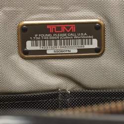 Pre Owned TUMI Tan Leather Limited Edition 100/1975 Slim Portfolio Briefcase