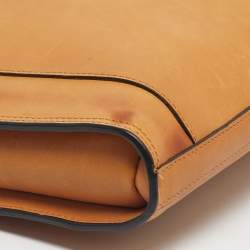 Pre Owned TUMI Tan Leather Limited Edition 100/1975 Slim Portfolio Briefcase