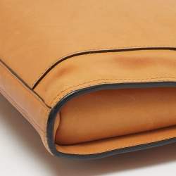 Pre Owned TUMI Tan Leather Limited Edition 100/1975 Slim Portfolio Briefcase