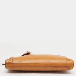 Pre Owned TUMI Tan Leather Limited Edition 100/1975 Slim Portfolio Briefcase