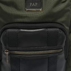 Pre Owned TUMI Green/Black Nylon Alpha Bravo Nellis Backpack