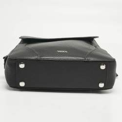 مملوكة مسبقًا TUMI Black Leather Stanton Tori Flap Backpack