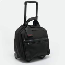 مملوكة مسبقًا حقيبة تومي سوداء نايلون عجلتين G4 حجم مضغوط للحقائب المحمولة