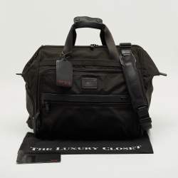 Pre Owned TUMI Black Nylon Alpha 2 Framed Soft Duffel Bag