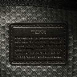 Pre Owned TUMI Black/Brown Nylon Alpha Bravo Andersen Slim Commuter Briefcase