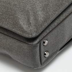 مملوكة مسبقًا حقيبة مستندات تومي ساينكلير نيا قماش مطلي رمادي للركاب