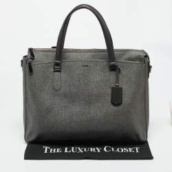 مملوكة مسبقًا حقيبة مستندات تومي ساينكلير نيا قماش مطلي رمادي للركاب