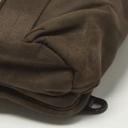 Pre Owned حقيبة ظهر تومي الفا برافو مونتيري حمالة جلد بني ونايلون