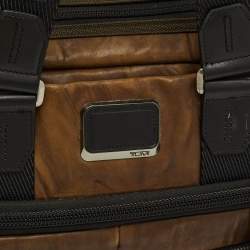 مملوكة مسبقًا حقيبة كمبيوتر تومي الفا برافو الباني رفيعة جلد أسود 