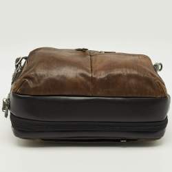 مملوكة مسبقًا حقيبة كمبيوتر تومي الفا برافو الباني رفيعة جلد أسود 