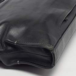 مملوكة مسبقًا Tumi Harrison Seneca Slim Black Leather Briefcase