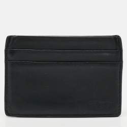 Pre Owned Tumi Black Leather Card Holder