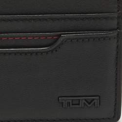 مملوكة مسبقًا TUMI Black Logo Leather Card Holder