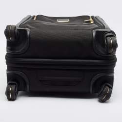 Pre Owned Tumi Alpha 3 International Dual Access 4-Wheeled Black Nylon Carry-On Luggage