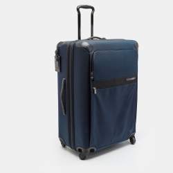 Pre Owned TUMI Gen 4.2 Cintinental Navy Blue Nylon 4 Wheeled Expandable Long Trip Luggage