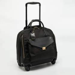 مملوكة مسبقًا TUMI Soma Larkin Black Nylon 4 Wheeled Compact Luggage
