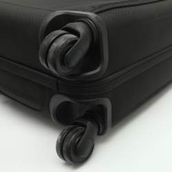 Pre Owned Tumi Alpha 3 Small Compact Black Nylon 4-Wheeled Briefcase