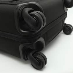 Pre Owned Tumi Alpha 3 Small Compact Black Nylon 4-Wheeled Briefcase