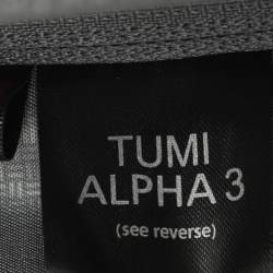 Pre Owned Tumi Alpha 3 Small Compact Black Nylon 4-Wheeled Briefcase