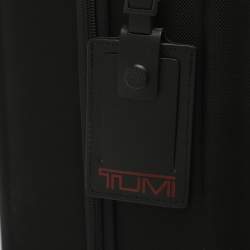 Pre Owned Tumi Alpha 3 Small Compact Black Nylon 4-Wheeled Briefcase