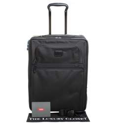Pre Owned TUMI Black Nylon Alpha 2 Frequent Traveller Expandable Wheeled Luggage 