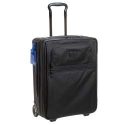 Pre Owned TUMI Black Nylon Alpha 2 Frequent Traveller Expandable Wheeled Luggage 