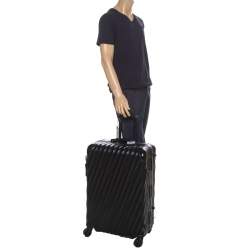 Tumi Black Aluminum 4 Wheel Short Trip Packing Case 19 Degrees Luggage 