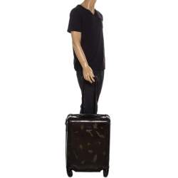 Pre Owned TUMI Dark Brown/Olive Green Hardcase 4 Wheel Tegra Lite Carry On Luggage 
