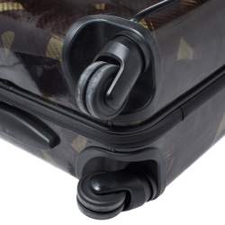 Pre Owned TUMI Dark Brown/Olive Green Hardcase 4 Wheel Tegra Lite Carry On Luggage 