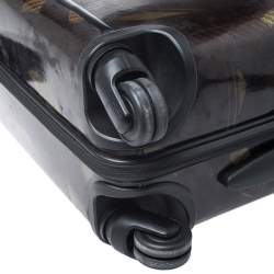 Pre Owned TUMI Dark Brown/Olive Green Hardcase 4 Wheel Tegra Lite Carry On Luggage 