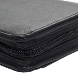 Pre Owned TUMI Black Leather Zip Around Travel Wallet