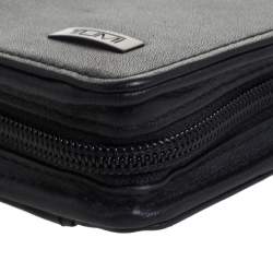 Pre Owned TUMI Black Leather Zip Around Travel Wallet