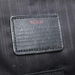 TUMI Black Leather Alpha 2 Toiletry Pouch