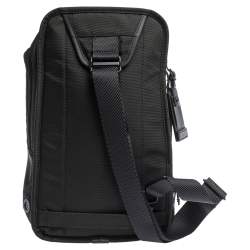 Pre Owned TUMI Black Nylon and Leather Alpha Bravo Saratoga Sling Bag
