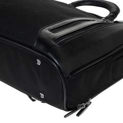 Pre Owned Tumi Black Nylon and Leather T-Pass Kennedy Deluxe Brief Laptop Bag