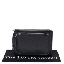 Pre Owned Tumi Black Nylon and Leather Richmond Travel Pouch