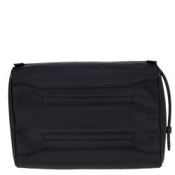 Pre Owned Tumi Black Nylon and Leather Richmond Travel Pouch