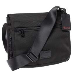 Tumi Black Nylon Messenger Bag