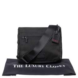 Tumi Black Nylon Messenger Bag