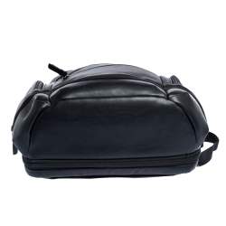 Tumi Black Coated Canvas and Leather Alpha 3 Brief Pack Backpack