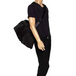 TUMI Black Nylon Alpha Duffle Bag