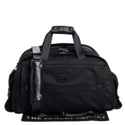 TUMI Black Nylon Alpha Duffle Bag