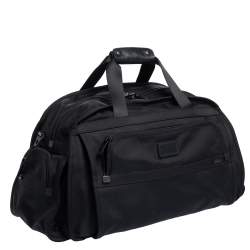 TUMI Black Nylon Alpha Duffle Bag