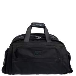 TUMI Black Nylon Alpha Duffle Bag